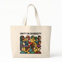 Unity in Diversity – Geometric Rainbow Tote Bag