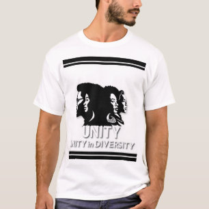 "Unity in Diversity" in a bold, impactful font. T-Shirt