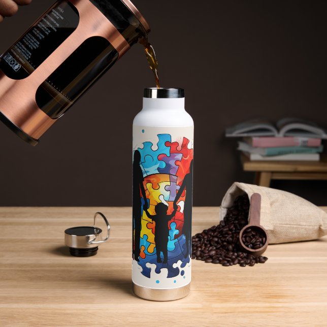 Unity in Every Piece Water Bottle (Coffee)