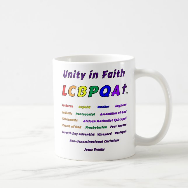 Unity in Faith LCBPQA Take back the Rainbow Coffee Mug (Right)