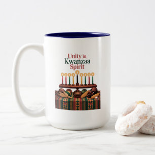 Unity in Kwanzaa Spirit Two-Tone Coffee Mug