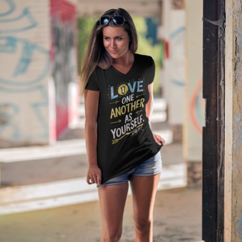 Unity in Love Drawing of Love One Another As Your T_Shirt
