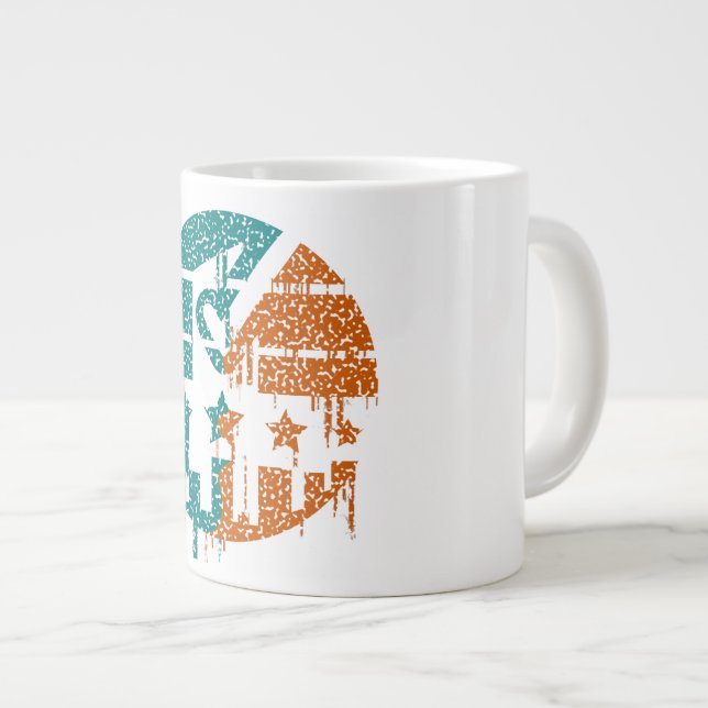 Unity in Motion - Drips of Democracy Giant Coffee Mug (Front Right)