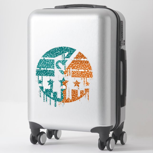 Unity in Motion - Drips of Democracy Sticker (Suitcase)