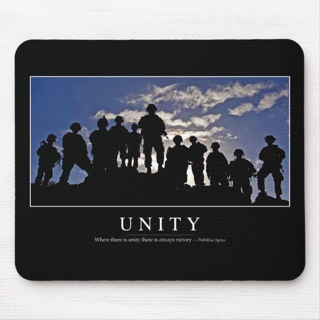 Unity: Inspirational Quote 2 Mouse Pad (Front)