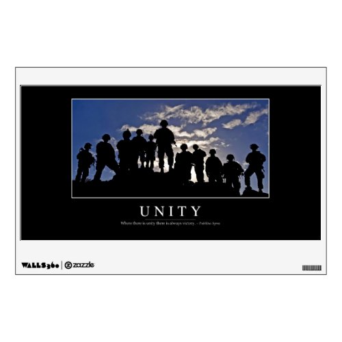 Unity Inspirational Quote 2 Wall Decal