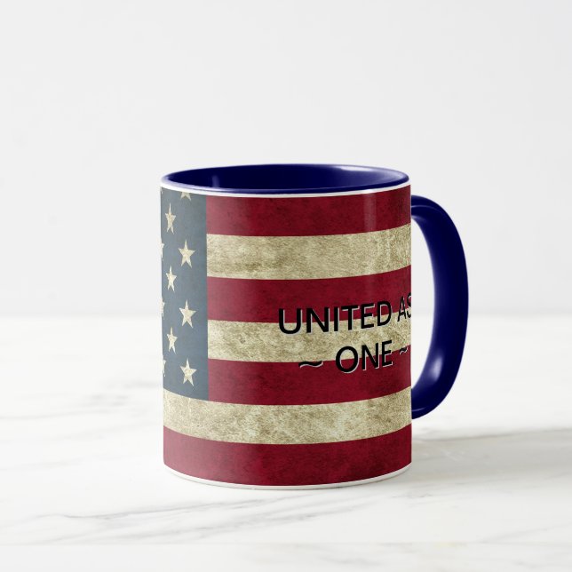 Unity Message Patriotic Coffee Mug (Front Right)