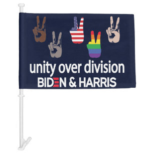 Unity Over Division Joe Biden Kamala Harris 2024 Car Flag