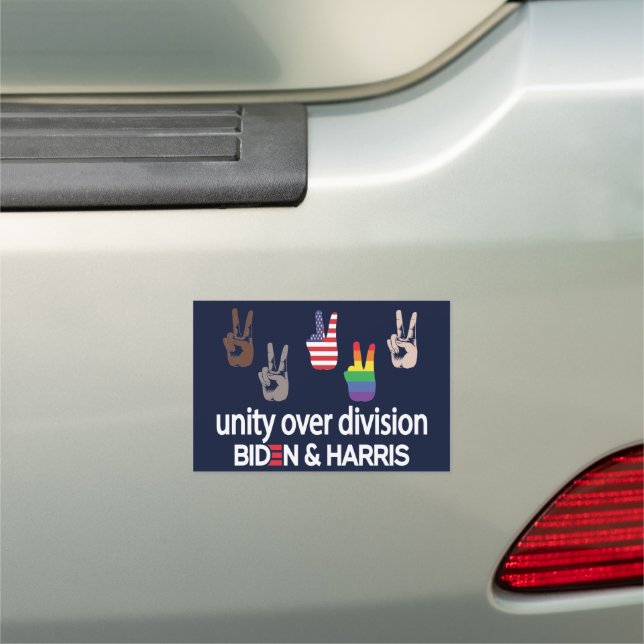 Unity Over Division Joe Biden Kamala Harris 2024 Car Magnet (In Situ)
