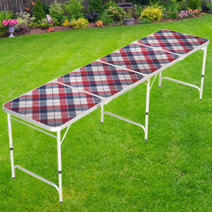 Unity Plaid Beer Pong Table