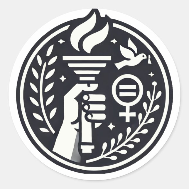 Unity Rising Classic Round Sticker (Front)