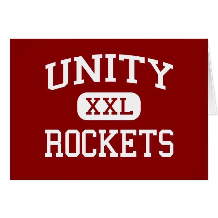 Unity   Rockets   High School   Tolono Illinois Card