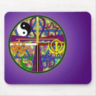 Unity Spiritual Symbols Mouse Pad