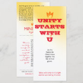 UNITY STARTS WITH U (orange fire) & Logo (Front/Back)