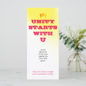 UNITY STARTS WITH U (yellow to orange fire) & Logo (Standing Front)