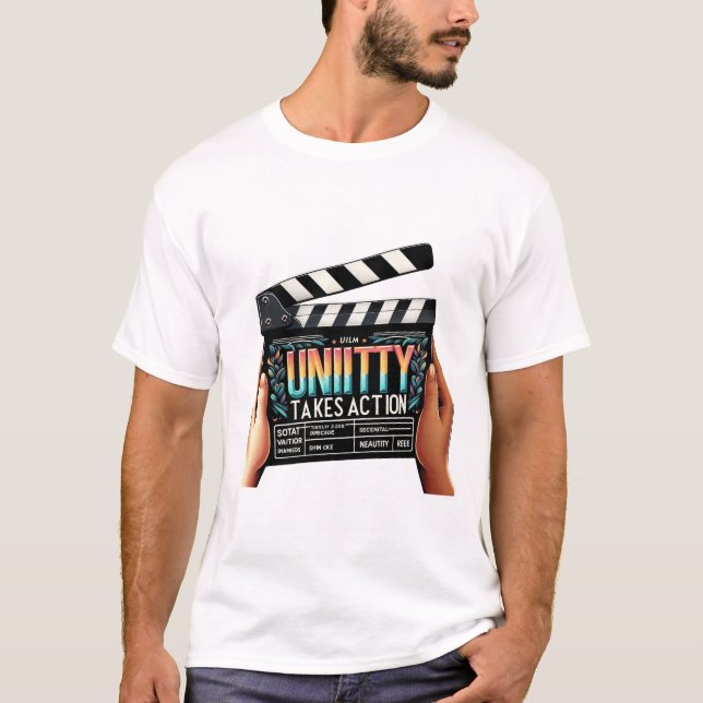 Unity Takes Action | Diversity & Teamwork Design T-Shirt (Front)