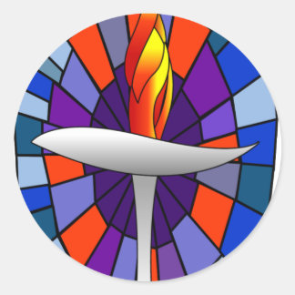 Unity Temple Chalice Products Classic Round Sticker