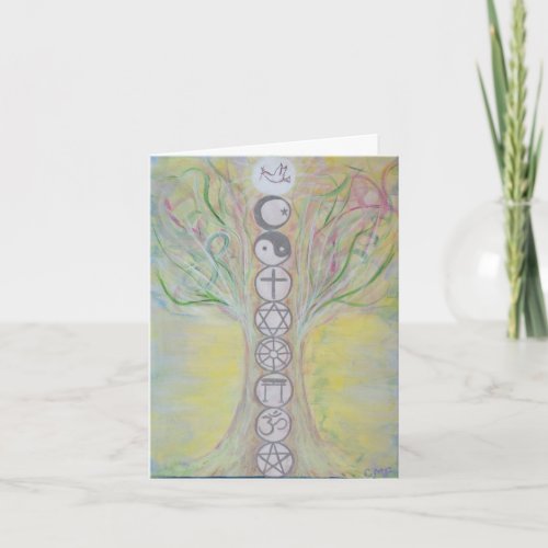 Unity Tree Note Card _ Love Knows the Way