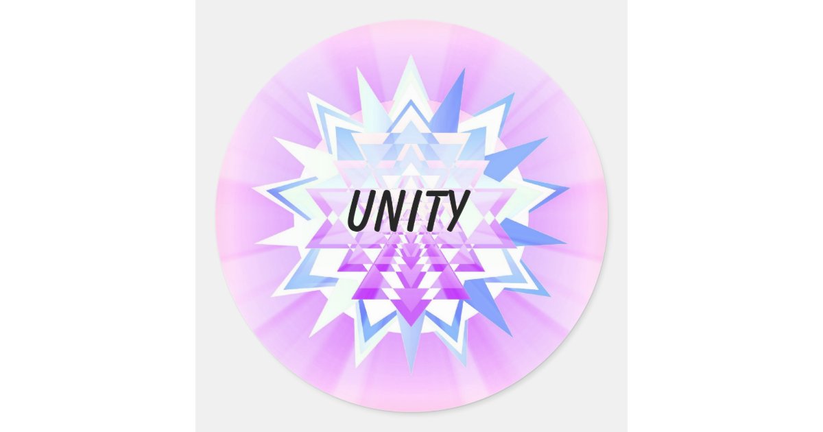 Unity Sicker Unity (Virtue sticker) Classic Round Sticker | Zazzle