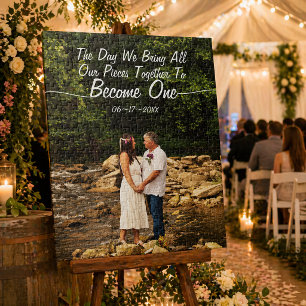 Unity Wedding Photo Puzzle Custom Couple Keepsake
