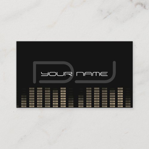 Uniuque and Elegant DJ Business Card
