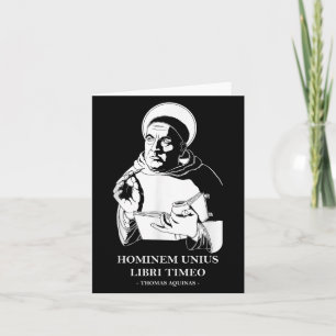 Unius Libri Philosopher Thomas Aquinas Quote Card