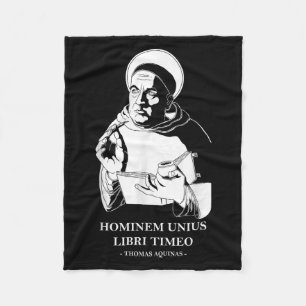 Unius Libri Philosopher Thomas Aquinas Quote Fleece Blanket