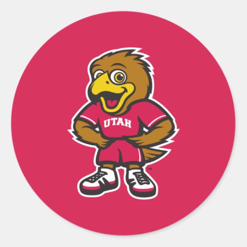 Univ of Utah Youth Logo Classic Round Sticker