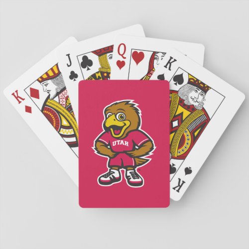 Univ of Utah Youth Logo Poker Cards