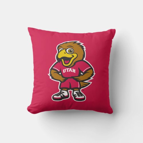 Univ of Utah Youth Logo Throw Pillow