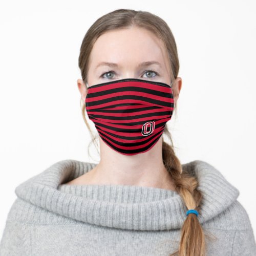 Univeristy of Nebraska Omaha Stripes Adult Cloth Face Mask