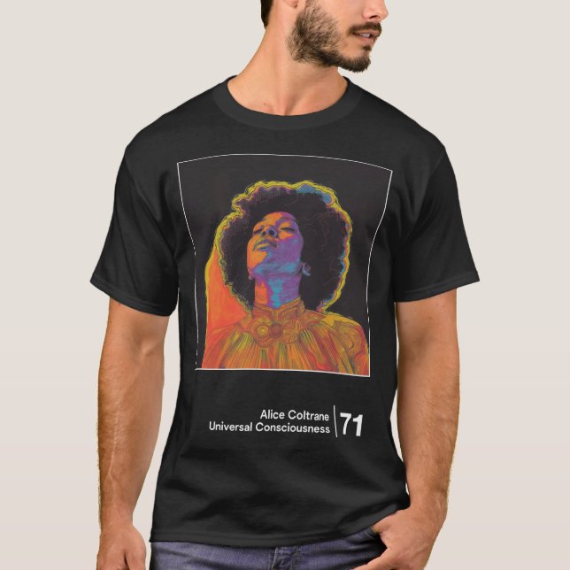 Universal Consciousness Minimalist  Artwork Design T-Shirt (Front)