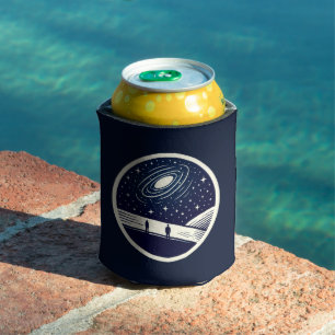 Universal Contemplation Blanket Minimalist Cosmic Can Cooler