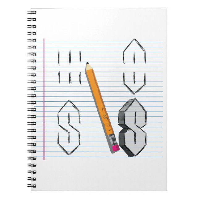 Universal Cool Point S Doodle 90s kids middle Notebook (Front)