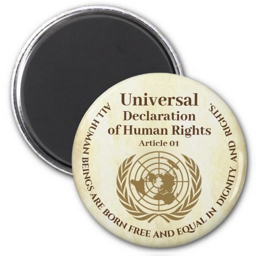 Universal Declaration of Human Rights Article 01 Magnet