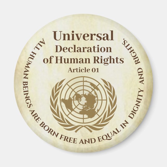 Universal Declaration of Human Rights Article 01 Magnet (Front)