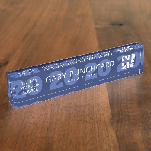 Universal employee anniversary recognition desk na desk name plate