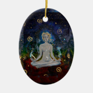 Universal Energy Chakra Zen Feminine Girard Ceramic Ornament