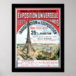 Universal Exposition Paris 1889 Vintage Poster
