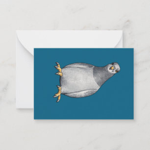 Universal greeting card with cartoon city pigeon