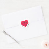 Universal Harmony, International Day of Peace Clas Heart Sticker (Envelope)