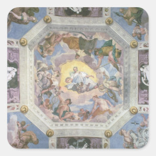 Universal Harmony, or Divine Love, from the ceilin Square Sticker