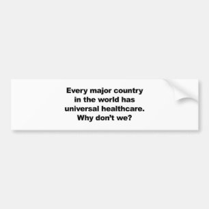 Universal Healthcare Bumper Sticker
