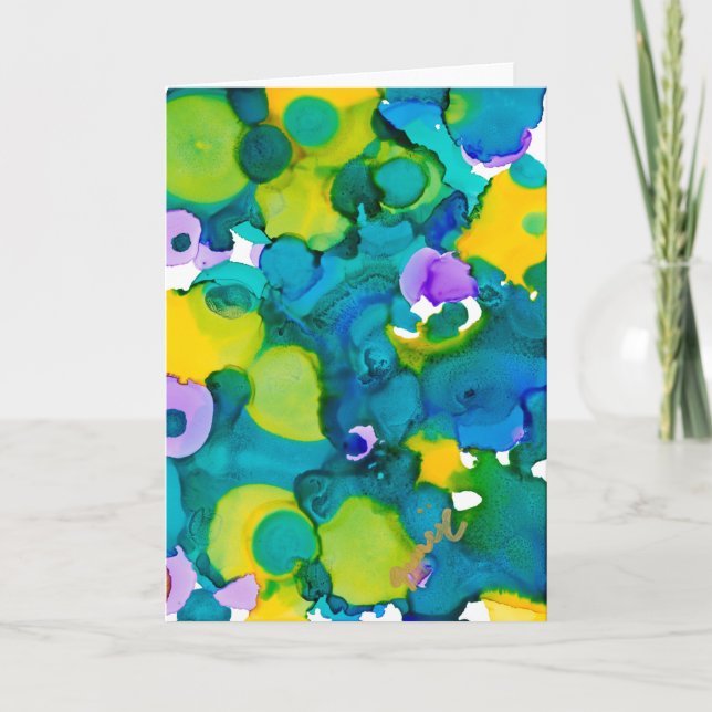 Universal Joy Lovitude Blank Note Card (Front)