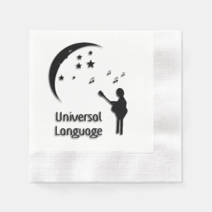Universal Language Music Design Napkins