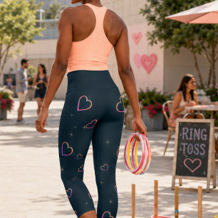 “UNIVERSAL LOVE" - PERSONALIZE HIGH-WAIST CAPRI LEGGINGS