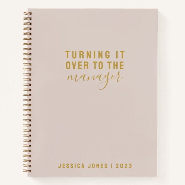 Universal Manager Simple Pink Journal (Front)