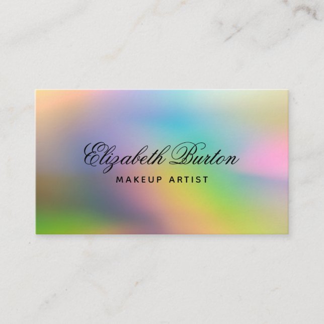 Universal modern business card in trendy color. (Front)