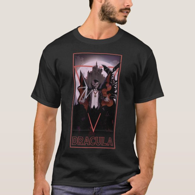 Universal Monsters Artist Series Draculaarot Poste T-Shirt (Front)