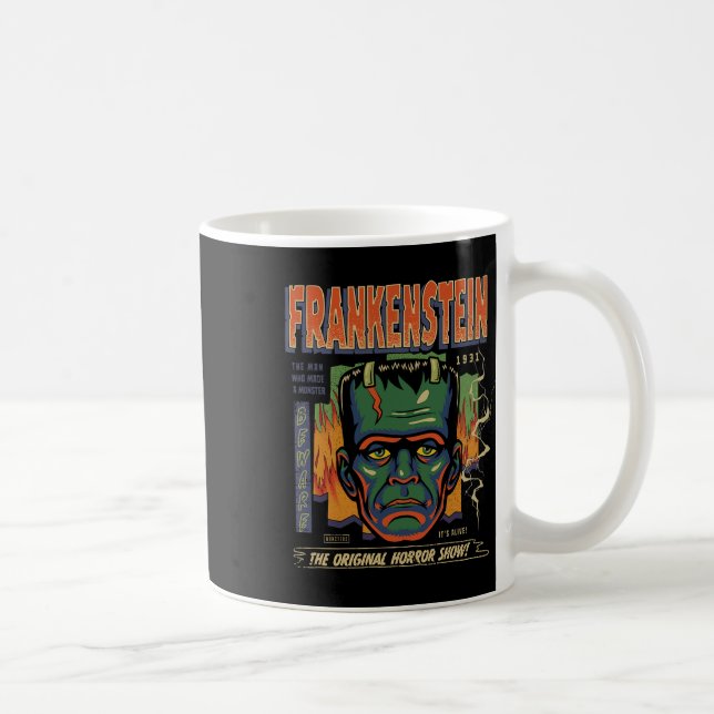 Universal Monsters Frankenstein Vintage Halloween  Coffee Mug (Right)